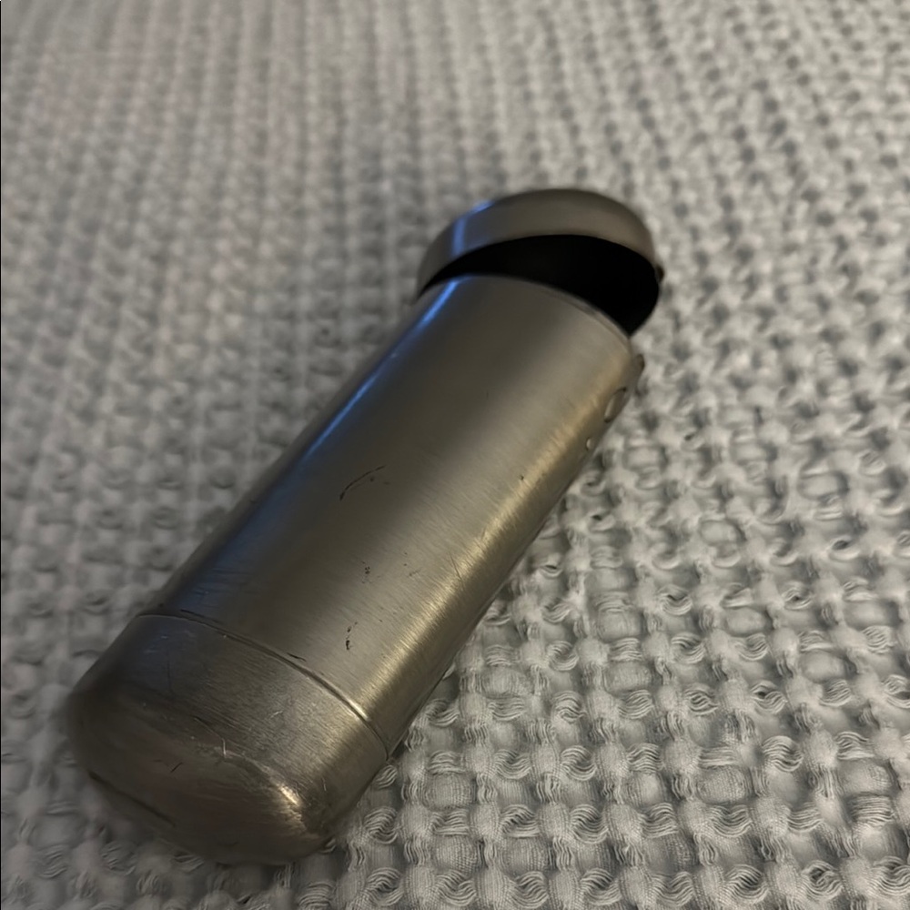 Sleek Silver Metal Eye Glasses Case